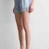 Lace Trim Silk Shorts
