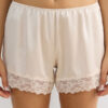 Lace Trim Silk Shorts