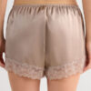 Lace Trim Silk Shorts