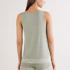 Lace Trim Tank Top Short Pajamas in Modal