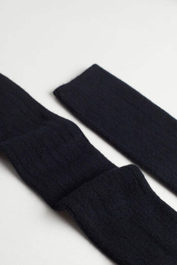 Long Ribbed Socks in Cashmere and Wool Long Ribbed Socks in Cashmere and Wool