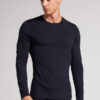 Long-Sleeve Crew-Neck Merino-Wool Top