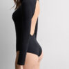 Long Sleeve Essential Modal Bodysuit with Open Back