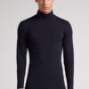 Long-Sleeve High-Neck Merino-Wool Top