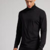 Long-Sleeve High-Neck Merino-Wool Top