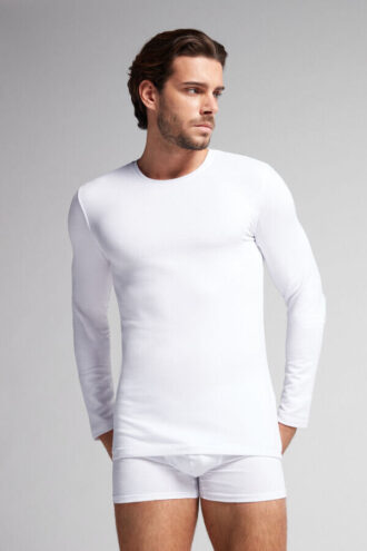 Long-Sleeve Modal-Cashmere Top
