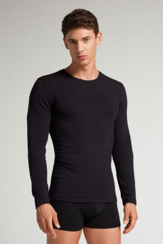 Long-Sleeve Modal-Cashmere Top