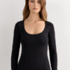 Long Sleeve Scoop Neck Top in Micro-Modal Long Sleeve Scoop Neck Top in Micro-Modal