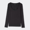 Long Sleeve Scoop Neck Top in Micro-Modal Long Sleeve Scoop Neck Top in Micro-Modal