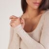 Long Sleeve Scoop Neck Top in Ultralight Modal with Cashmere Long Sleeve Scoop Neck Top in Ultralight Modal with Cashmere