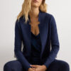 Long-Sleeved Cotton Interlock Cardigan