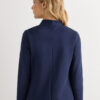 Long-Sleeved Cotton Interlock Cardigan