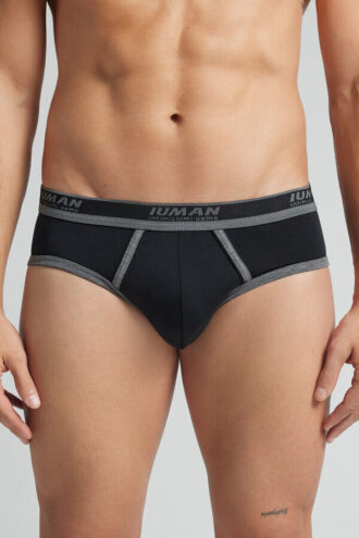 Men’S Superior Cotton Briefs with Logo