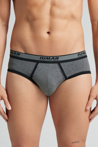 Men’S Superior Cotton Briefs with Logo