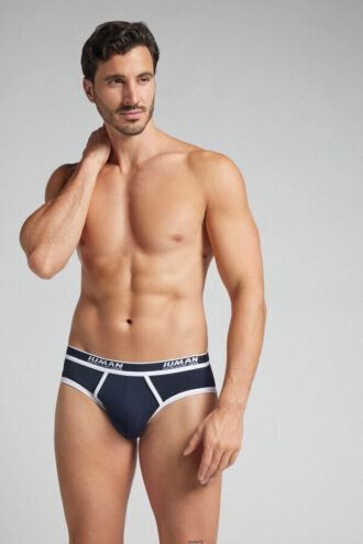Men’S Superior Cotton Briefs with Logo