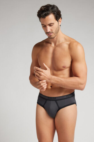 Men’S Superior Cotton Briefs with Logo