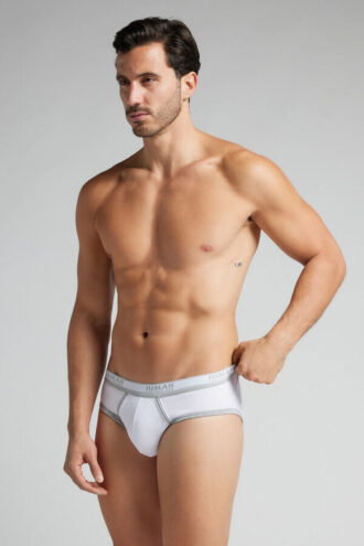 Men’S Superior Cotton Briefs with Logo