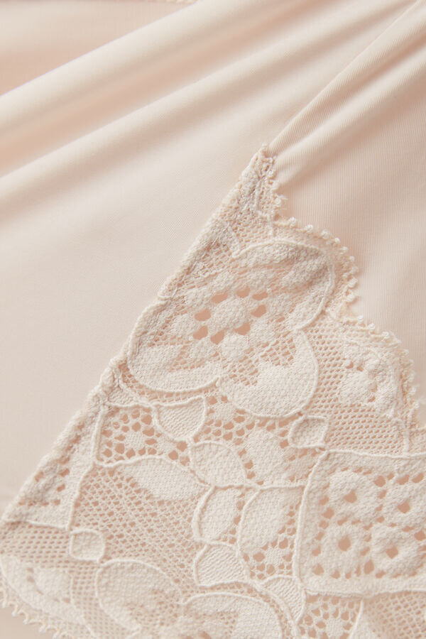 Microfiber and Lace High Rise Panties Microfiber and Lace High Rise Panties