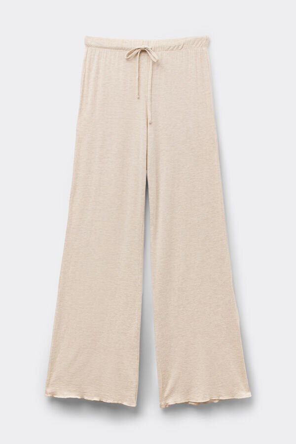 Modal and Cashmere Long Palazzo Pants Modal and Cashmere Long Palazzo Pants