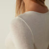 Modal and Cashmere Long-Sleeve Bodysuit