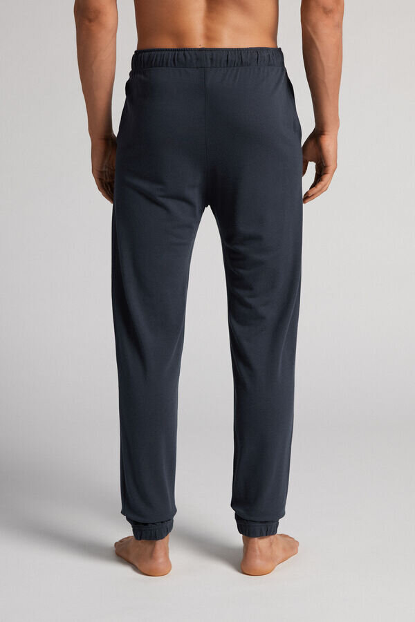 Modal and Silk Pique Full Length Pants Modal and Silk Pique Full Length Pants