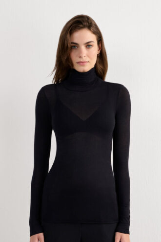 Modal Cashmere Ultralight High-Neck Top