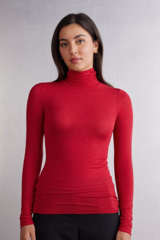 Modal Cashmere Ultralight High-Neck Top
