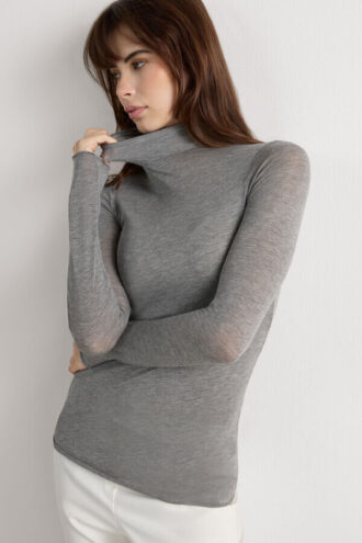 Modal Cashmere Ultralight High-Neck Top