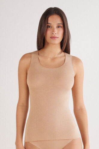 Modal Cashmere Ultralight Wide-Shoulder Top