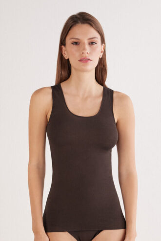 Modal Cashmere Ultralight Wide-Shoulder Top