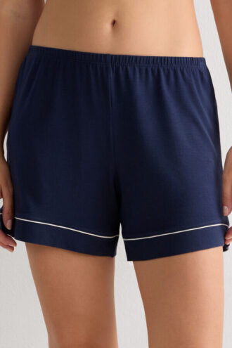 Modal Shorts with Contrast Trim