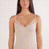 Modal Ultralight Cashmere Blend Top with Lace