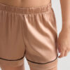 Piped Silk Shorts