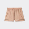 Piped Silk Shorts