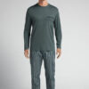 Premium Mercerized Cotton and Stripe Print Cloth Full Length Pajamas