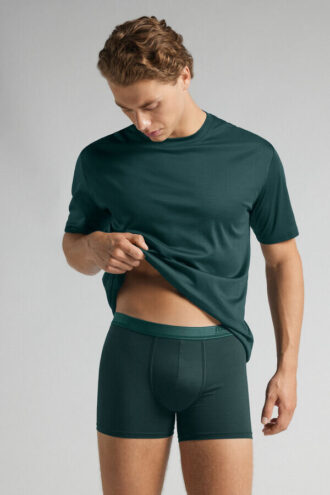 Premium Mercerized Cotton Logo Boxers