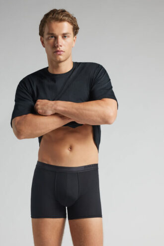 Premium Mercerized Cotton Logo Boxers