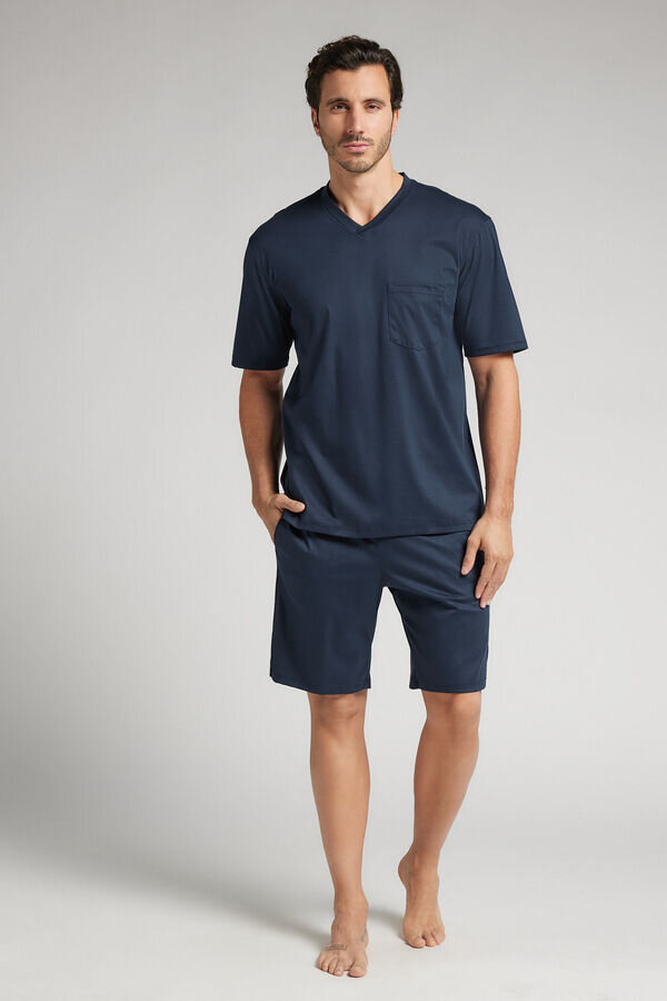 Premium Mercerized Cotton Short Pajamas Premium Mercerized Cotton Short Pajamas