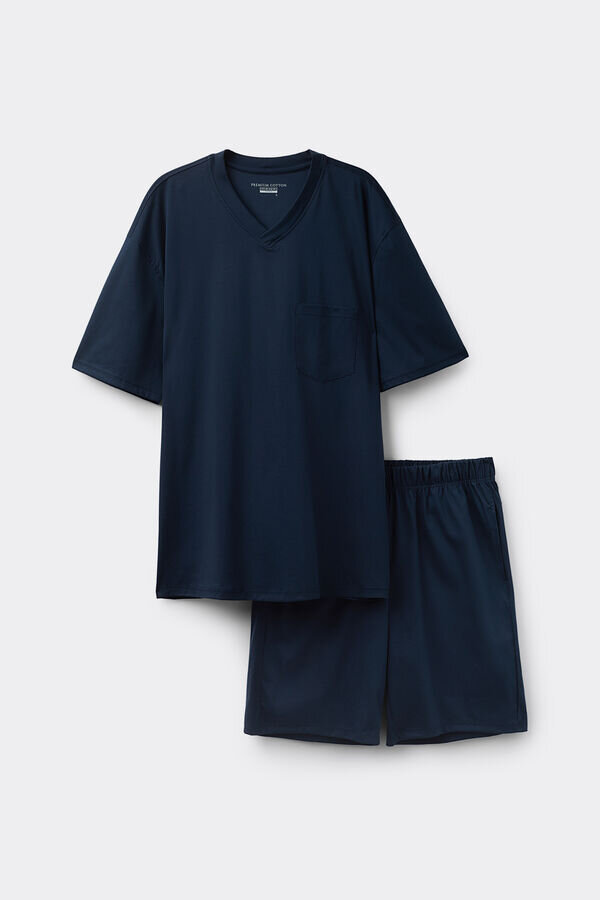 Premium Mercerized Cotton Short Pajamas Premium Mercerized Cotton Short Pajamas
