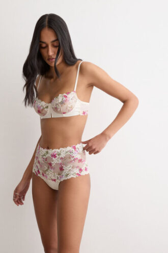 Pretty Flowers Print Denise Balconette Bra