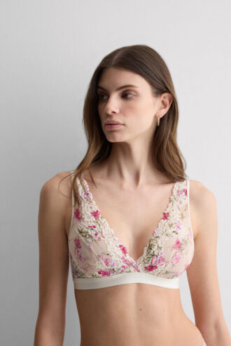 Pretty Flowers Print Lara Triangle Bra