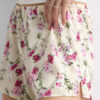 Pretty Flowers Print Silk Shorts