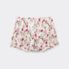 Pretty Flowers Print Silk Shorts