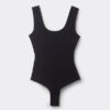 Raw Edge Cotton Bodysuit