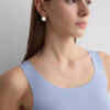 Raw Edge Round Neck Cotton Tank Top