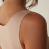 Raw Edge Round Neck Cotton Tank Top