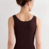 Raw Edge Round Neck Cotton Tank Top