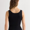 Raw Edge Round Neck Cotton Tank Top