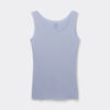 Raw Edge Round Neck Cotton Tank Top