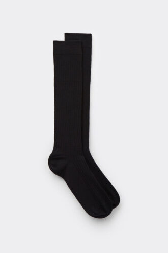 Ribbed Soft Cotton Knee Socks
